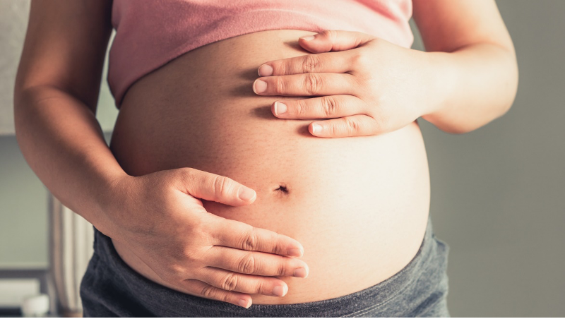 موقعیت جنین و شکل شکم در بارداری