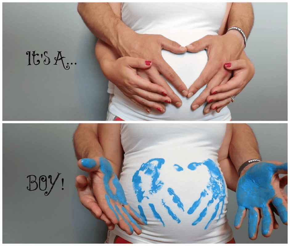 ایده فاش ساختن جنسیت نوزاد: اثر دست صورتی و آبی