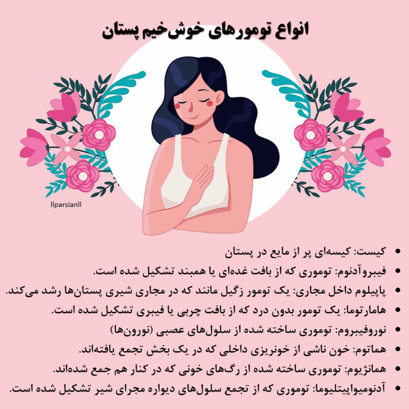 انواع تومورهای خوش خیم پستان