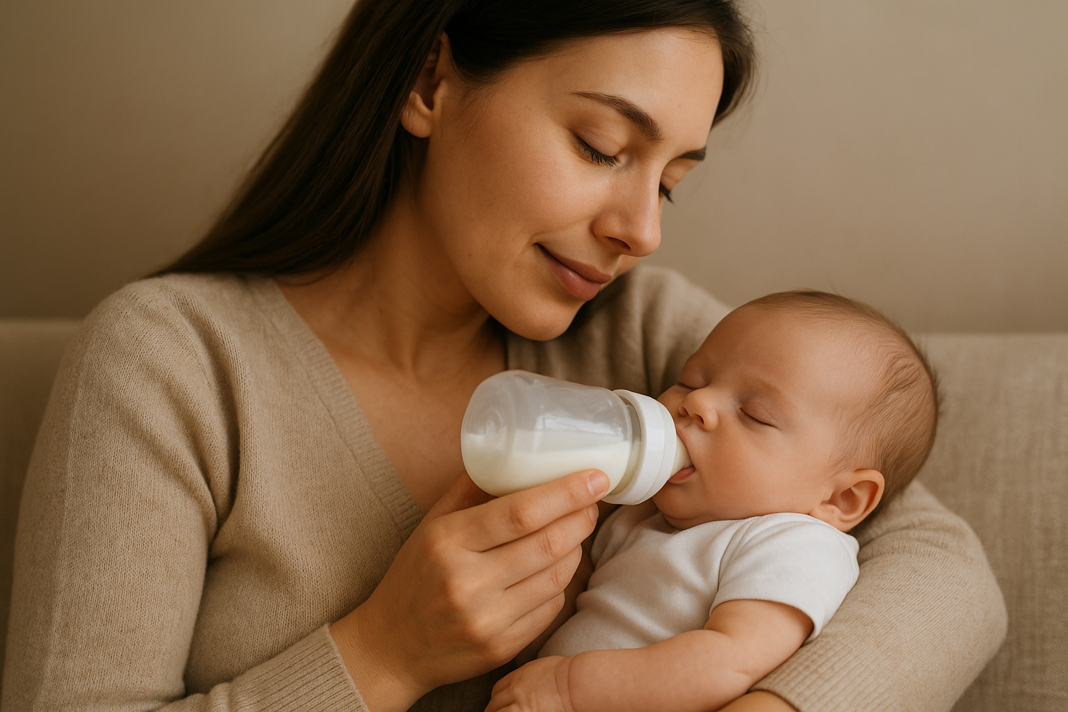 تغذیه نوزاد در حالت خوابیده