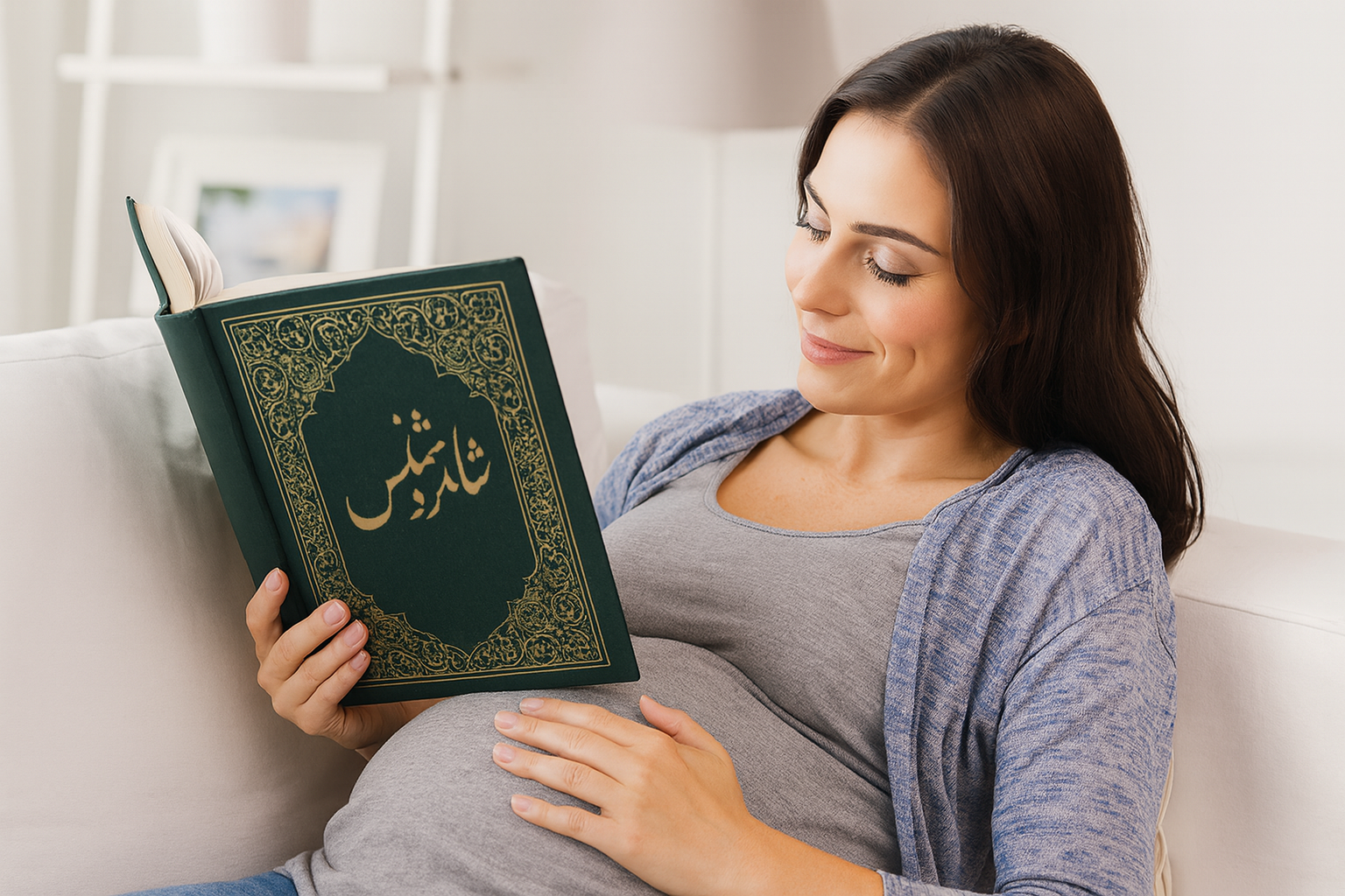 کتاب خواندن و صحبت کردن با جنین در رحم